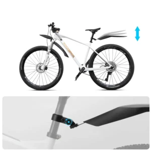 Rockbros FK-880 front and rear bicycle fenders for 24" bikes - black - Image 4