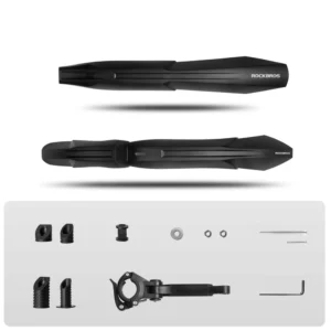 Rockbros FK-880 front and rear bicycle fenders for 24" bikes - black - Image 5