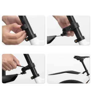 Rockbros FK-880 front and rear bicycle fenders for 24" bikes - black - Image 7