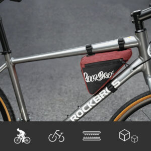Rockbros G001 Flash Journey Triangle Frame Bike Bag 0.8 l - Red - Image 3
