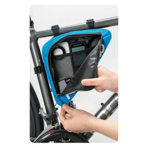 Rockbros G002 Flash Journey Triangle Frame Bike Bag 1.4L - Blue - Image 3