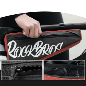Rockbros G008 Flash Journey Triangle Frame Bike Bag XL 1.9 l - Black and Red - Image 3
