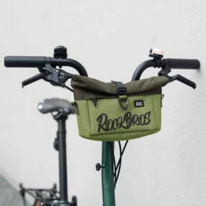 Rockbros W020-1 Foldable Handlebar Bicycle Bag - Green - Image 3