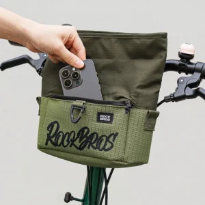Rockbros W020-1 Foldable Handlebar Bicycle Bag - Green - Image 4