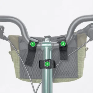 Rockbros W020-1 Foldable Handlebar Bicycle Bag - Green - Image 5