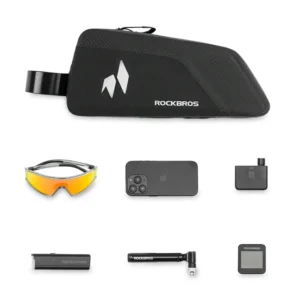 Rockbros AS-151 RideMate Waterproof Top Tube Bag - Black - Image 3