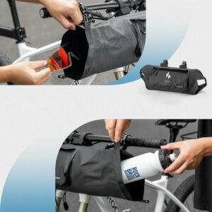 Rockbros AS-154 Waterproof Handlebar Bicycle Bag 8L - Black - Image 4