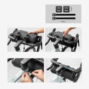 Rockbros AS-154 Waterproof Handlebar Bicycle Bag 8L - Black - Image 7