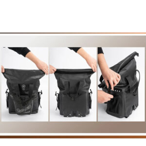 Rockbros AS-158 Handlebar Bag for Brompton 18L Folding Bike - Black - Image 3