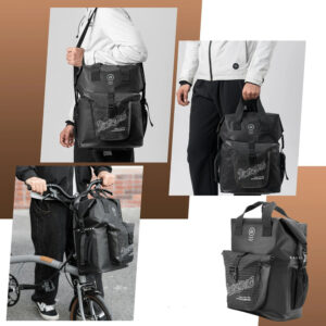 Rockbros AS-158 Handlebar Bag for Brompton 18L Folding Bike - Black - Image 4