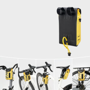 Rockbros AS-160 Waterproof Handlebar Bicycle Bag 1.3L - Yellow - Image 5