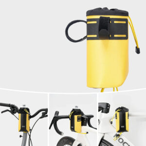 Rockbros AS-162 Waterproof Handlebar Bottle Bag - Yellow - Image 7