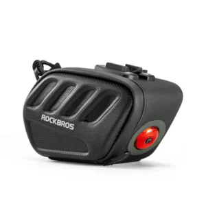 Rockbros C61 Bike Saddle Bag with Smart Rear Light 0.45L - Black - Image 2