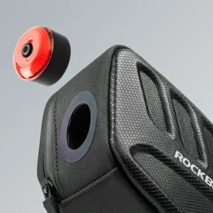 Rockbros C61 Bike Saddle Bag with Smart Rear Light 0.45L - Black - Image 7