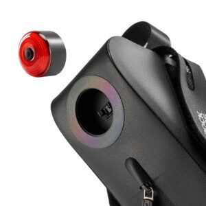 Rockbros AS-078-1 Bicycle Seat Bag with Smart Rear Light 0.8L - Black - Image 3