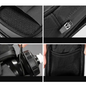 Rockbros P010 0.2L Bike Saddle Bag with 0.6L Bottle Holder - Black - Image 8