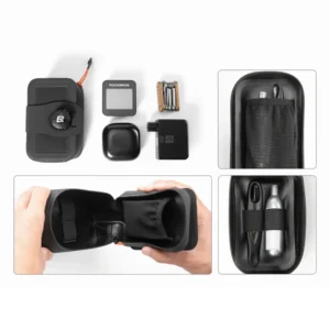 Rockbros AS-150 Waterproof Multifunctional Saddle Bag with Bottle Holder - Black - Image 4