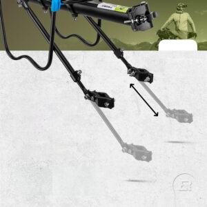 Rockbros Shelves HJ10010 Quick-Mount Bike Rack with Reflector - Black - Image 3