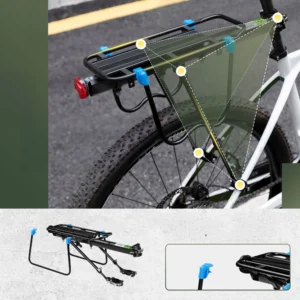 Rockbros Shelves HJ10010 Quick-Mount Bike Rack with Reflector - Black - Image 4