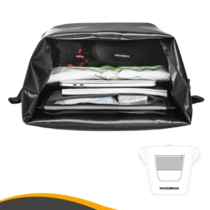 Rockbros AS-001 Waterproof Trunk Bag 27L - Black - Image 4