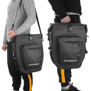 Rockbros AS-001 Waterproof Trunk Bag 27L - Black - Image 7