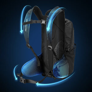 Rockbros H9 city backpack 20 l lightweight waterproof - black - Image 2