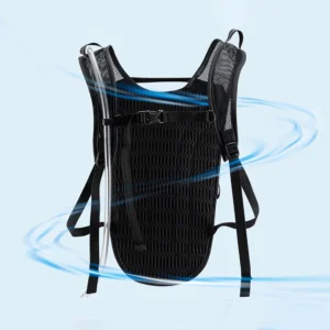 Rockbros H32 Hydration Backpack with 2L Water Reservoir for Cycling and Running - Black - Image 3