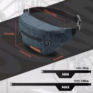 Rockbros H33 Bike Hip Bag 1.5L - Gray - Image 4