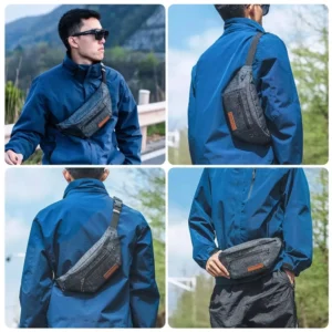 Rockbros H33 Bike Hip Bag 1.5L - Gray - Image 7
