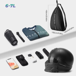 Rockbros H34 Backpack with Helmet Holder - Black - Image 6
