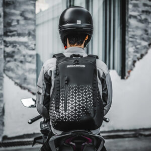 Rockbros H36 Backpack with Helmet Holder 14.5L - Black - Image 6