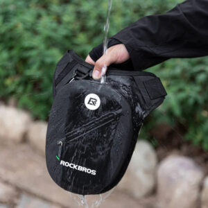 Rockbros AS-081 Motorcycle Thigh or Hip Bag 1L - Black - Image 4