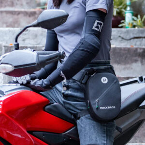 Rockbros AS-081 Motorcycle Thigh or Hip Bag 1L - Black - Image 7