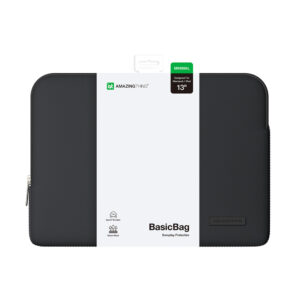 AmazingThing Minimal BasicBag Laptop Bag for MacBook Neo 13" - Black - Image 2