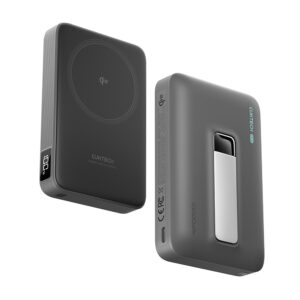 Cuktech WPB100 10000 mAh Qi2 Magnetic Powerbank 30W with Stand - juodos spalvos