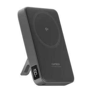 Cuktech WPB100 10000 mAh Qi2 Magnetic Powerbank 30W with Stand - juodos spalvos - Image 2