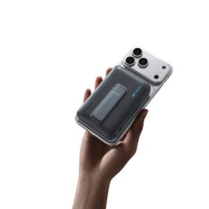 Cuktech WPB100 10000 mAh Qi2 Magnetic Powerbank 30W with Stand - juodos spalvos - Image 9