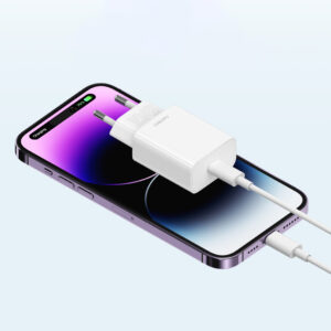 CUKTECH 20W Type-C Charger EU plug baltos spalvos - Image 2