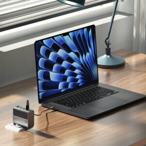 Cuktech AD1404UEU 140W GaN 3x USB-C + USB-A Wall Charger with USB-C Cable - pilkos spalvos - Image 9