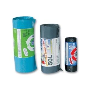Šiukšlių maišai, 60l, užrišami, LDPE, 15vnt. - Image 2