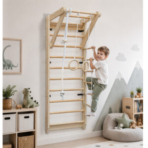 Medinė žaidimų aikštelė NAMAMS – laipynė + pakabinami elementai SP0873 - Image 5