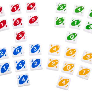 Mattel Uno Quatro žaidimas – strateginis, šeimos žaidimas su spalvotomis plytelėmis GR0914 - Image 6