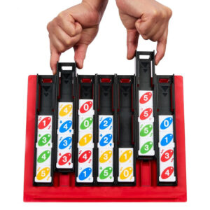 Mattel Uno Quatro žaidimas – strateginis, šeimos žaidimas su spalvotomis plytelėmis GR0914 - Image 7