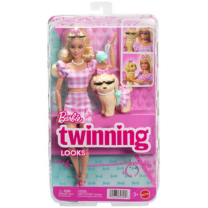 Mattel Barbie lėlė su šuniuku „Twining Looks“ – pasivaikščiojimas su šunimi ZA6701 - Image 7