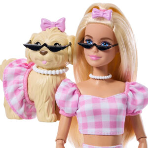 Mattel Barbie lėlė su šuniuku „Twining Looks“ – pasivaikščiojimas su šunimi ZA6701 - Image 5