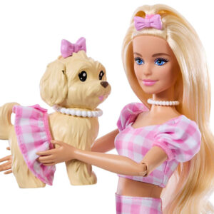Mattel Barbie lėlė su šuniuku „Twining Looks“ – pasivaikščiojimas su šunimi ZA6701 - Image 3