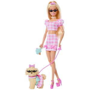 Mattel Barbie lėlė su šuniuku „Twining Looks“ – pasivaikščiojimas su šunimi ZA6701 - Image 2