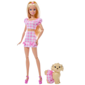 Mattel Barbie lėlė su šuniuku „Twining Looks“ – pasivaikščiojimas su šunimi ZA6701 - Image 4