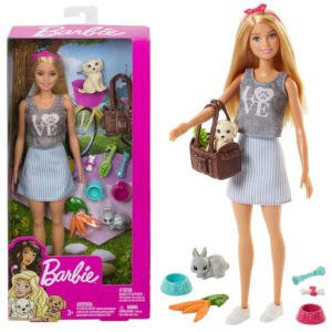 Mattel Barbie lėlių rinkinys su gyvūnais ir priedais ZA6706