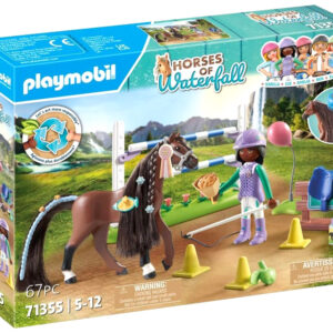 Playmobil 67 dalių „Horses of Waterfall“ Zoe ir žirgas Blaze ZA6713 - Image 7